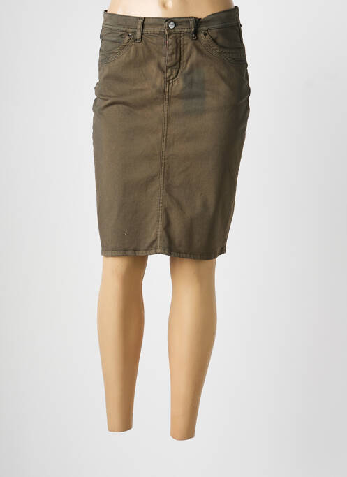 Jupe mi-longue taille normale vert IMPAQT femme