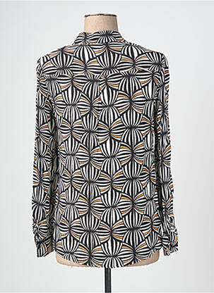 Chemisier coupe cintrée manches longues noir SURKANA femme