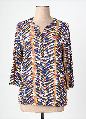 Blouse manches 3/4 manches 3/4 marron BRANDTEX femme