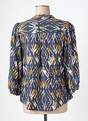 Blouse manches 3/4 manches 3/4 bleu BRANDTEX femme