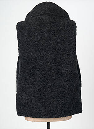 Gilet sans manche fausses poches noir SIGNE NATURE femme