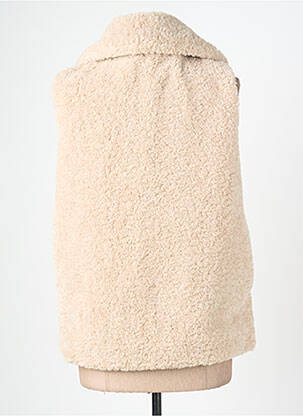 Gilet sans manche fausses poches beige SIGNE NATURE femme