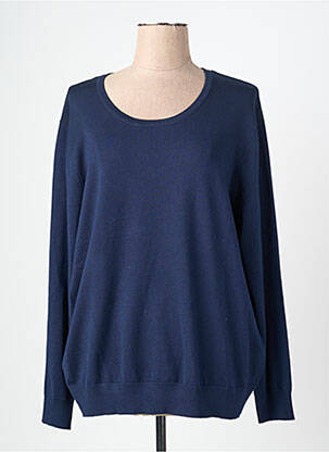Pull stretch manches longues bleu BRANDTEX femme