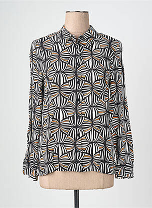 Chemisier coupe cintrée manches longues noir SURKANA femme