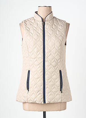 Doudoune poches sans capuche beige BRANDTEX femme