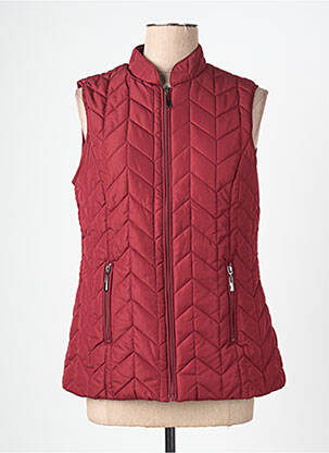 Doudoune poches sans capuche rouge BRANDTEX femme