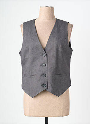 Gilet sans manche poches gris BRANDTEX femme