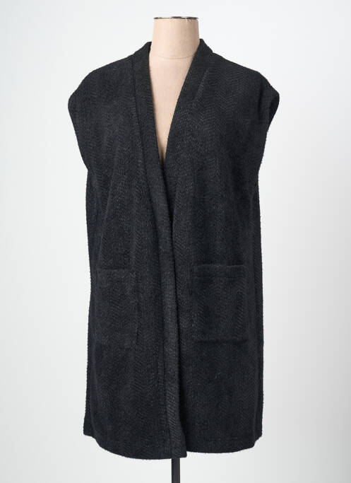 Gilet sans manche poches noir SIGNE NATURE femme