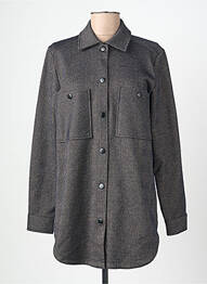 Chemisier imprimé fantaisie manches longues gris BRANDTEX femme