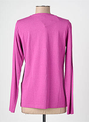 Top col rond manches longues violet BRANDTEX femme