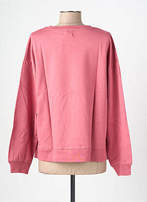 Sweat-shirt broderie manches longues rose MUS & BOMBON femme