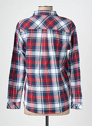 Chemisier imprimé fantaisie manches longues bleu BRANDTEX femme