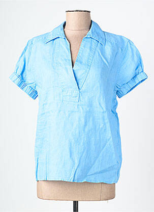 Blouse manches courtes manches courtes bleu BRANDTEX femme