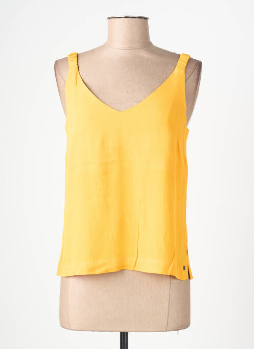 Top col v fines bretelles jaune SURKANA femme