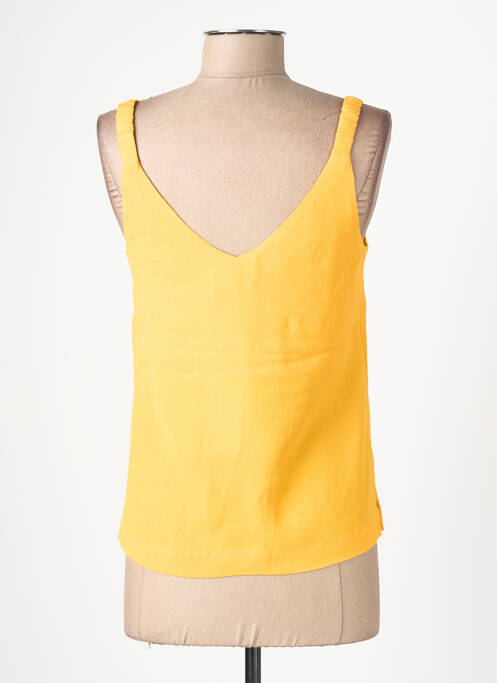 Top col v fines bretelles jaune SURKANA femme