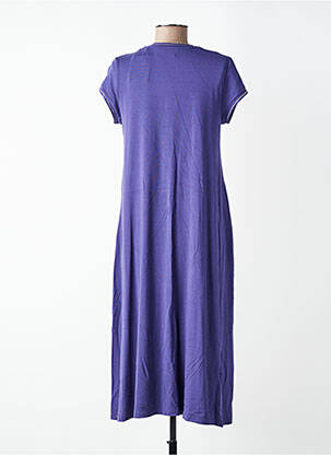Robe mi-longue manches courtes manches courtes violet GUITARE femme