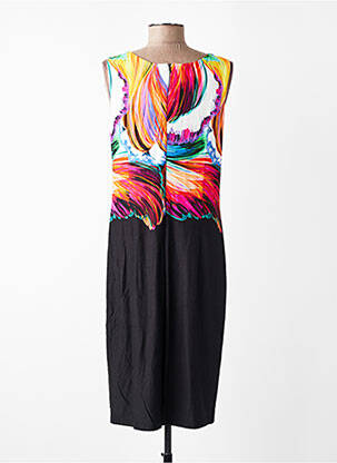 Robe mi-longue sans manche sans manche noir JOSEPH RIBKOFF femme