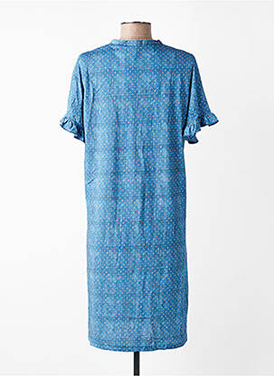Chemise de nuit imprimé pois bleu LEON & LEONIE femme