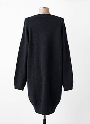 Robe pull resserrée sur le bas manches longues noir EVA KAYAN femme