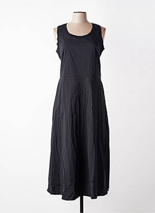Robe mi-longue sans manche sans manche noir EVA KAYAN femme