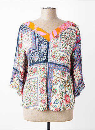 Blouse imprimé fleurs manches 3/4 beige ALDO MARTIN'S femme