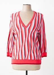 Pull col v manches 3/4 rouge ALDO MARTIN'S femme