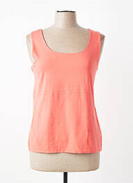 Débardeur stretch sans manche orange GUITARE femme