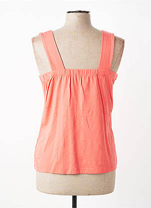 Débardeur stretch sans manche orange GUITARE femme