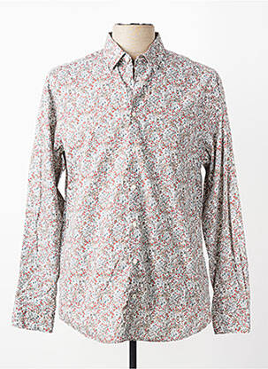 Chemise manches longues imprimé fleurs vert CAMBRIDGE homme