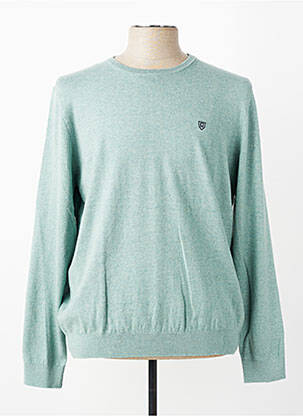Pull stretch manches longues vert CAMBRIDGE homme