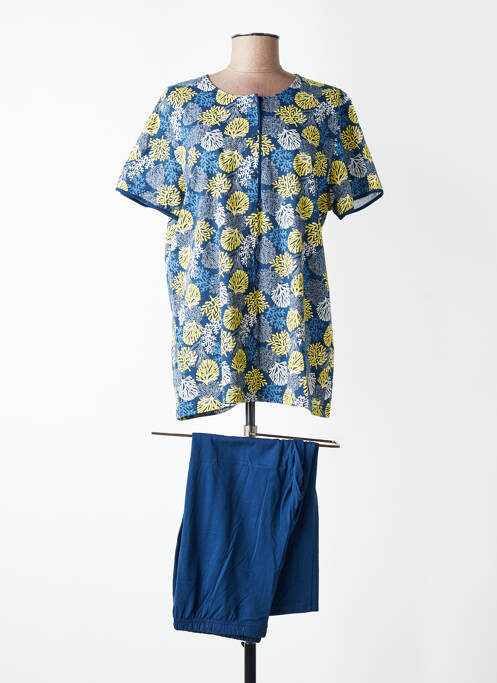 Pyjama tissage jersey bleu PEIGNORA femme