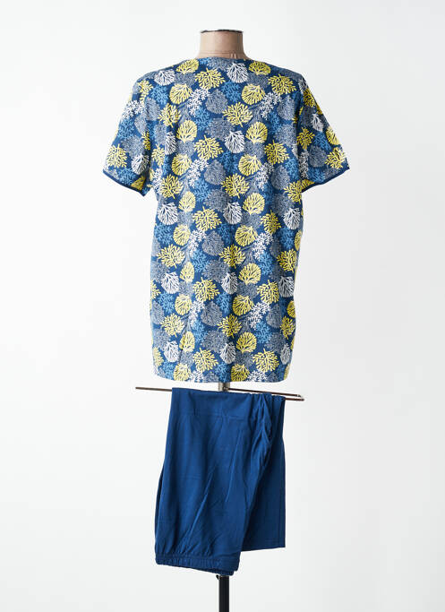 Pyjama tissage jersey bleu PEIGNORA femme