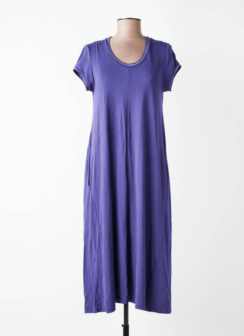 Robe mi-longue manches courtes manches courtes violet GUITARE femme