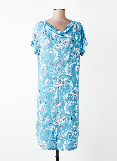 Chemise de nuit imprimé fleurs bleu IMPETUS femme
