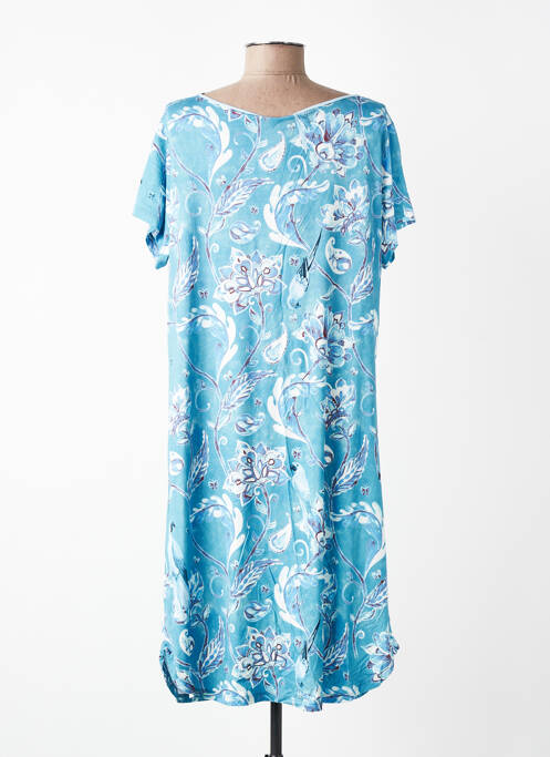 Chemise de nuit imprimé fleurs bleu IMPETUS femme