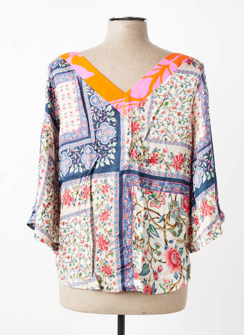 Blouse imprimé fleurs manches 3/4 beige ALDO MARTIN'S femme