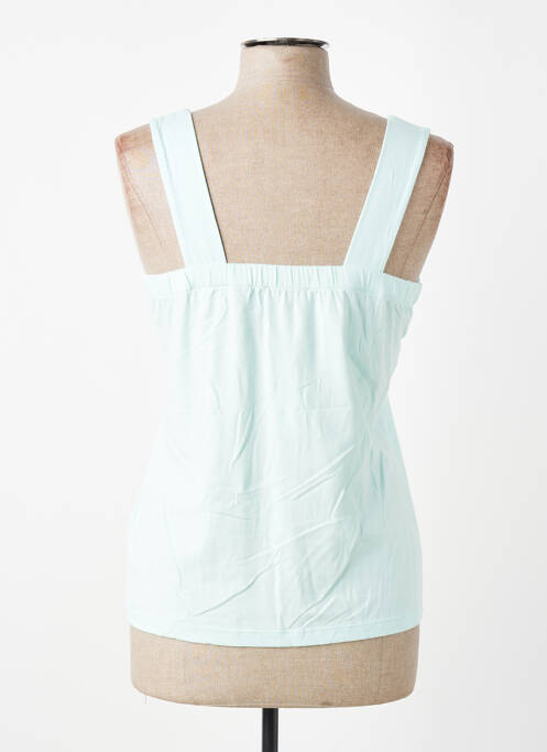 Débardeur stretch sans manche vert GUITARE femme