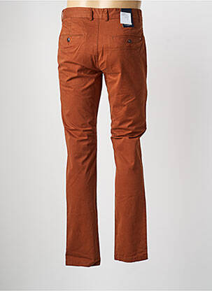Pantalon chino fermeture zippée sous rabat boutonné marron CAMBRIDGE femme