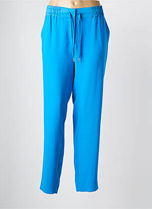 Pantalon slim taille élastique bleu EVA KAYAN femme