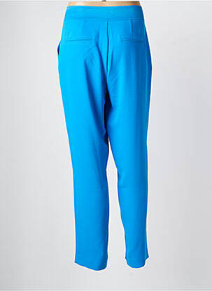 Pantalon slim taille élastique bleu EVA KAYAN femme
