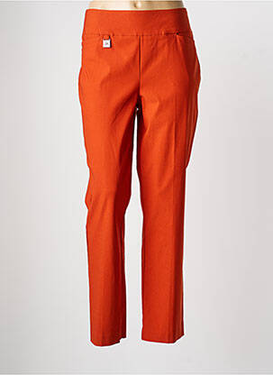 Pantalon droit orange JOSEPH RIBKOFF femme