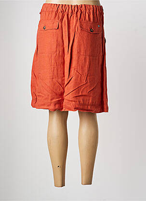 Jupe mi-longue coupe droite orange MAT DE MISAINE femme