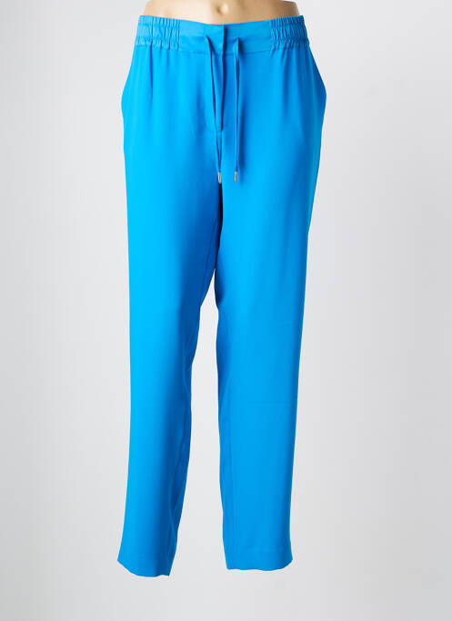 Pantalon slim taille élastique bleu EVA KAYAN femme