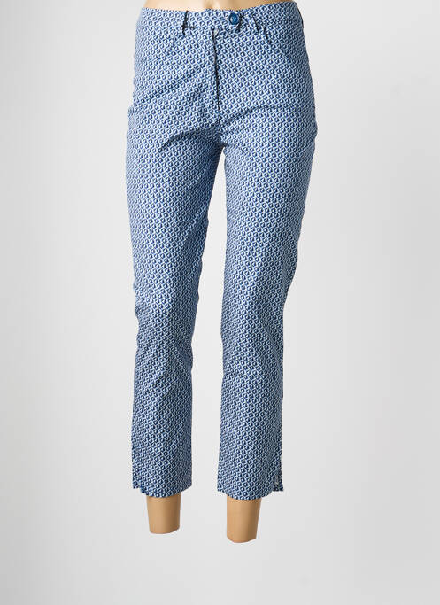 Pantacourt poches bleu EAST DRIVE femme