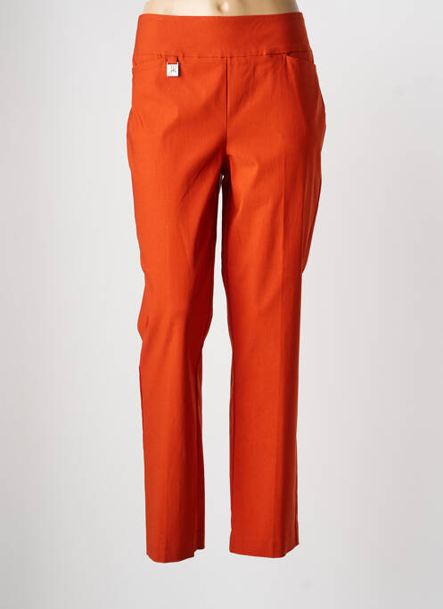Pantalon droit orange JOSEPH RIBKOFF femme