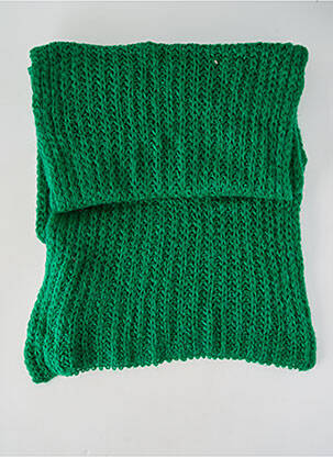 Echarpe stretch vert SIGNE NATURE femme