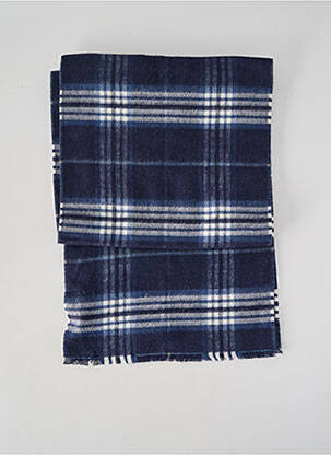 Echarpe imprimé carreaux bleu CAMBRIDGE homme