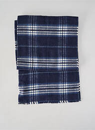 Echarpe imprimé carreaux bleu CAMBRIDGE homme