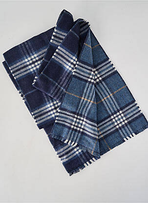 Echarpe imprimé carreaux bleu CAMBRIDGE homme