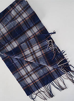 Echarpe imprimé carreaux bleu CAMBRIDGE homme